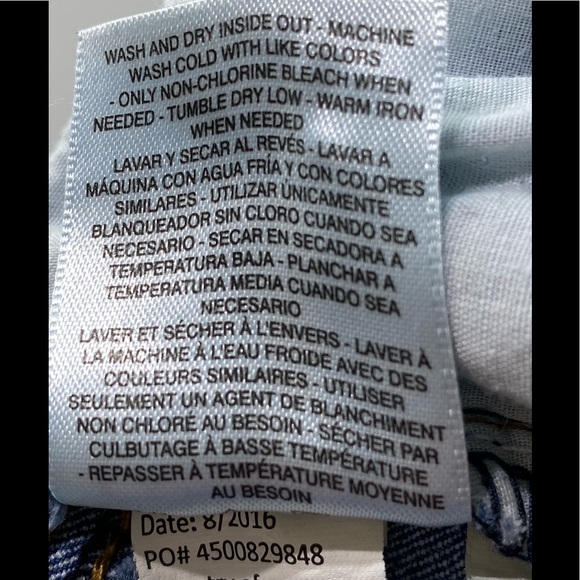 LAST CHANCE Jessica Simpson Rolled Cuff Washed Denim Skinny Jeans, 14/32 - Picture 10 of 11